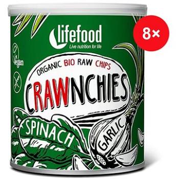 Lifefood Crawnchies so špenátom  RAW  BIO – 8 ks (1153)