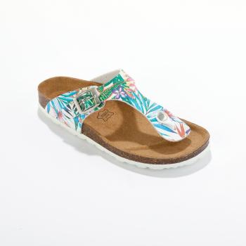 Blancheporte Žabkové sandále s tropickou potlačou viacfarebná 40
