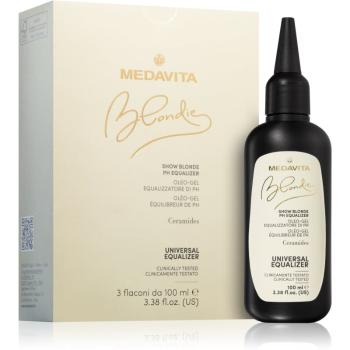 Medavita Blondie Show Blonde neutralizátor pH pre poškodené, chemicky ošetrené vlasy 3x100 ml