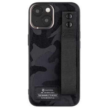 Tactical Camo Troop Drag Strap Kryt pro Apple iPhone 13 Black (8596311194665)