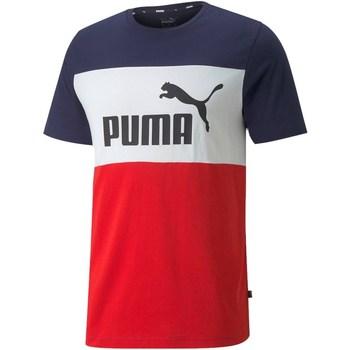 Puma  Tričká s krátkym rukávom Essentials Colorblock Tee  viacfarebny
