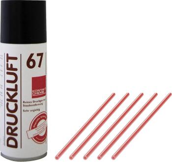 Kontakt Chemie DRUCKLUFT 67  sprej so stlačeným vzduchom nehorľavý, vrátane 5 postrekových rúrok 400 ml