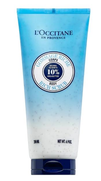 L`Occitane en Provence Telový peeling Shea Butter ( Body Rich Scrub) 200 ml