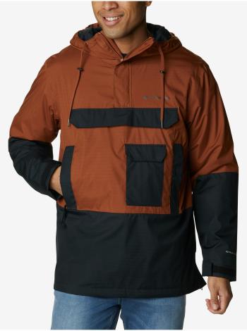 Čierno-hnedý pánsky zimný anorak s kapucou Columbia Buckhollow