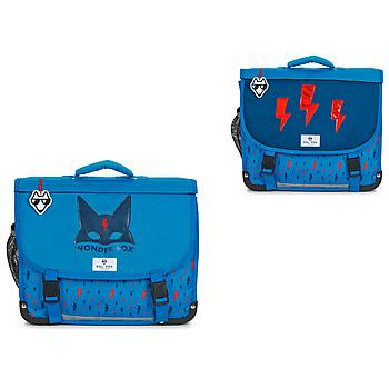 Pol Fox  Školské tašky a aktovky WONDER FOX BLUE 38 CM REVERSIBLE  Modrá