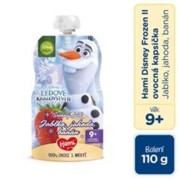 Hami Disney Frozen Olaf ovocno-zeleninová kapsička jablko jahoda Banán 9+ 110 g