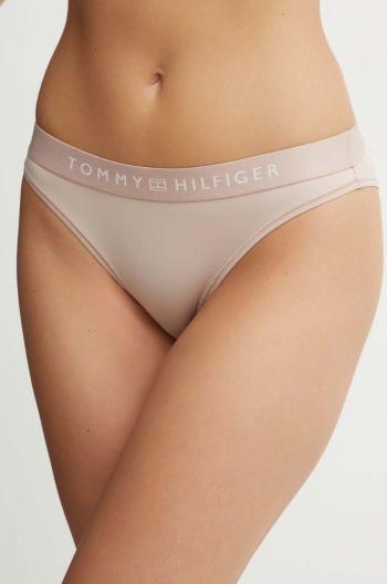 Nohavičky Tommy Hilfiger béžová farba, UW0UW05509