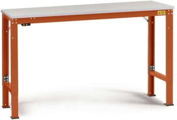 Manuflex LU7006.2001 ESD pracovný stôl UNIVERSAL špeciálny základný stôl s plastovou doskou, ŠxHxV = 1000 x 600 x 728-10