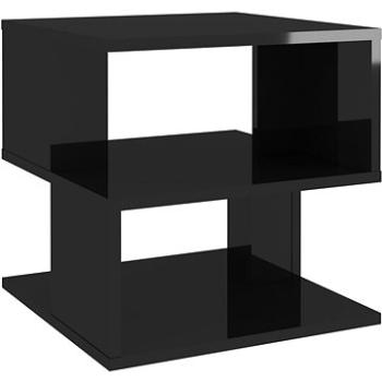 SHUMEE čierny s vysokým leskom 40 × 40 × 40 cm, drevotrieska (806299)