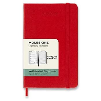 Moleskine 2023-2024 S, tvrdé dosky, červený (DHF218WN2Y24)