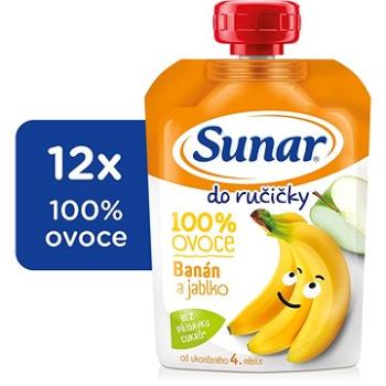 Sunar Do ručičky ovocná kapsička banán 12× 100 g (8592084413651)