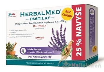 Simply You Herbal Med BEZ CUKRU šalvia ženšen vitamín C 30 pastiliek