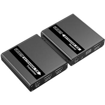 PremiumCord HDMI extender FULL HD 1080p na 70 m cez Cat6/Cat6A/Cat7, s lokálnym výstupom (khext70-5)