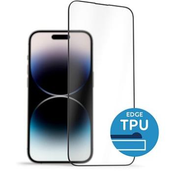 AlzaGuard 2.5D Glass with TPU Frame na iPhone 14 Pro Max čierne (AGD-TGTF010B) + ZDARMA Kryt na mobil AlzaGuard