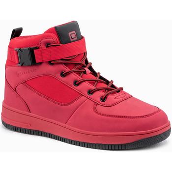 Ombre  Nízka obuv do mesta Pánske sneakers topánky T317 - červená  viacfarebny