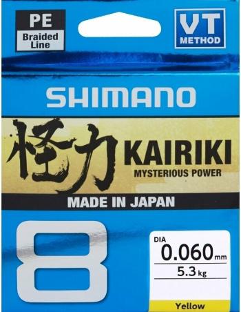 Shimano Fishing Kairiki 8 Yellow 0,10 mm 150 m 6,5 kg Šnúra