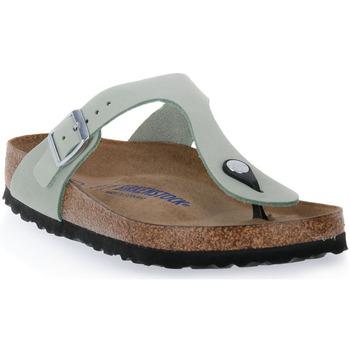 Birkenstock  Šľapky GIZEH MATCHA NOUBUCK CALZ N  Zelená