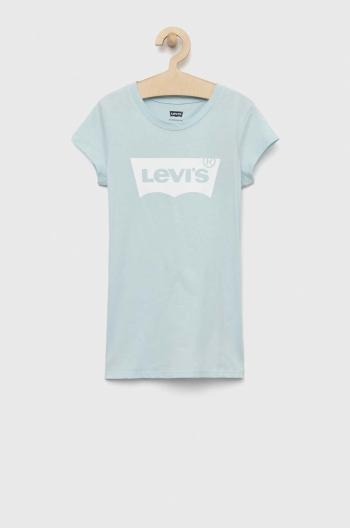 Detské tričko Levi's tyrkysová farba,