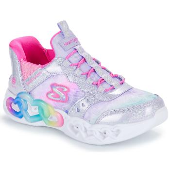 Skechers  INFINITE HEART LIGHTS  Nízke tenisky Strieborná