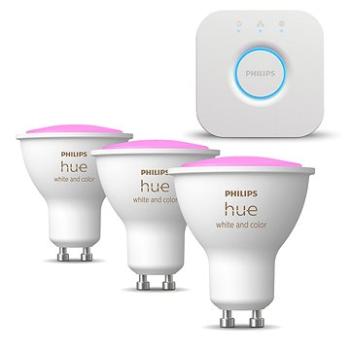 Philips HueWCA 4,3 W GU10 EU + Philips HueWCA 4,3 W GU10 2P EU + Philips HUE Bridge EU