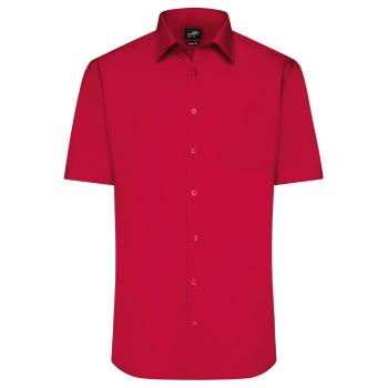 James & Nicholson Pánska košeľa s krátkym rukávom JN680 - Červená | S
