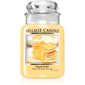 Village Candle Maple Butter vonná sviečka (Glass Lid) 602 g