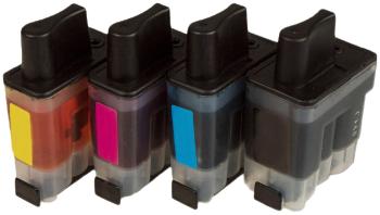 MultiPack BROTHER LC-900  + 20ks fotopapiera zdarma - kompatibilná cartridge, čierna + farebná, 1x25ml/3x19ml