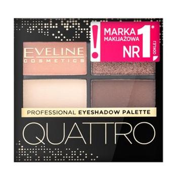 Eveline Quattro Professional Eyeshadow Palette 06 paletka očných tieňov 3,2 g