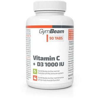 GymBeam Vitamín C + D3 1000 IU, 90 tab. (8586022210051)