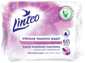 LINTEO Zvlhčený toaletný papier s kyselinou mliečnou. 60 ks