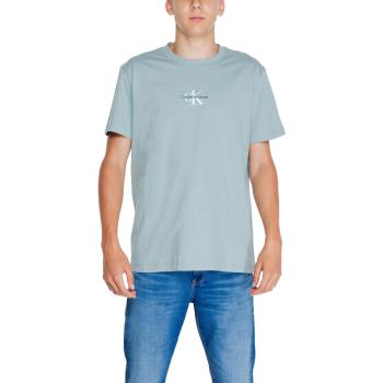 Calvin Klein Jeans  MONOLOGO TEE J30J325649  Polokošele s dlhým rukávom Zelená