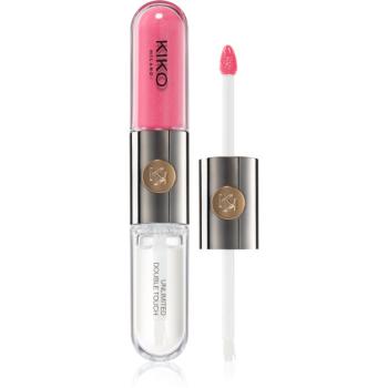 KIKO Milano Unlimited Double Touch dlhotrvajúci tekutý rúž odtieň 111 Satin Pink Camellia 6 ml