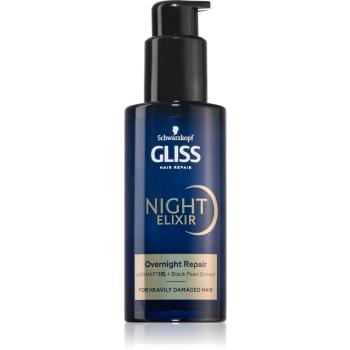 Schwarzkopf Gliss Night Elixir bezoplachový elixír pre poškodené vlasy 100 ml