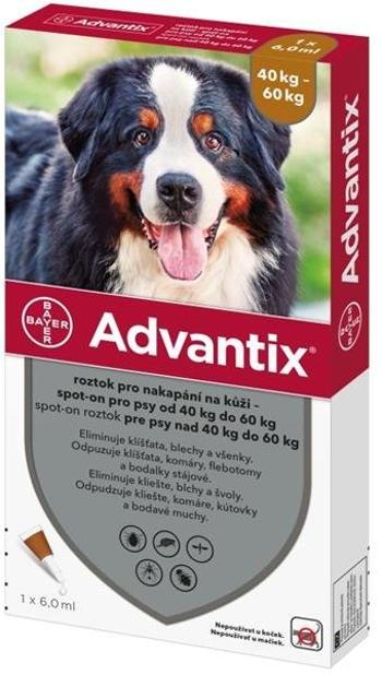 Advantix spot-on 6,0ml pipeta proti blchám a kliešťom pre psy od 40 do 60kg