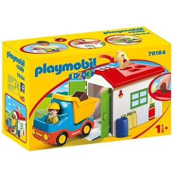 Playmobil Vyklápacie auto s garážou (4008789701848)