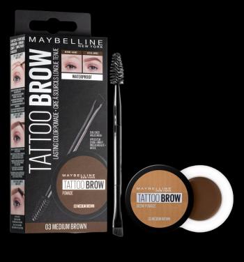 MAYBELLINE NEW YORK Tatoo Brow gélová pomáda na obočie 03 Medium Brown 4 g