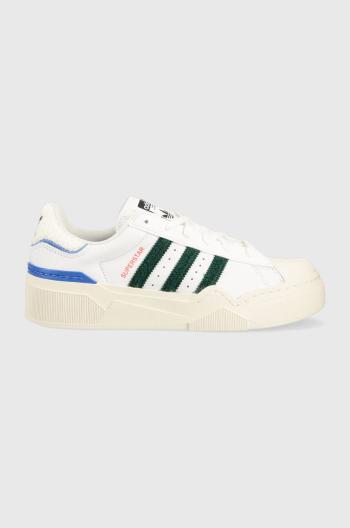 Kožené tenisky adidas Originals adidas Originals Superstar Bonega 2B HQ9 biela farba