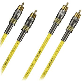 Sommer Cable HC Epilogue, Yellow, 2,00m, Pair 2 m Žltá Hi-Fi Audio kábel