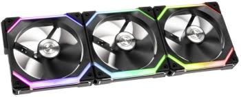 Lian Li UNI FAN SL120 RGB PWM PC vetrák s krytom čierna, RGB (š x v x h) 122.8 x 25 x 122.4 mm vrátane LED osvetlenia