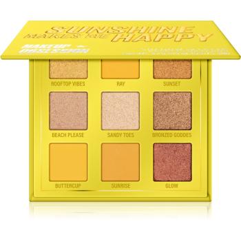 Makeup Obsession Mini Palette paletka očných tieňov odtieň Sunshine Makes Me Happy 11,7 g