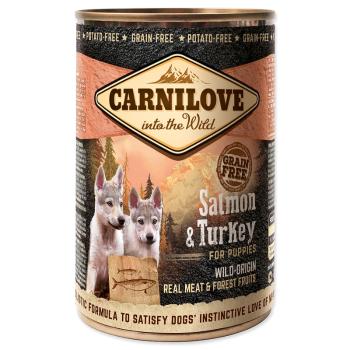 Konzerva CARNILOVE Puppy Wild Meat Salmon & Turkey 400 g