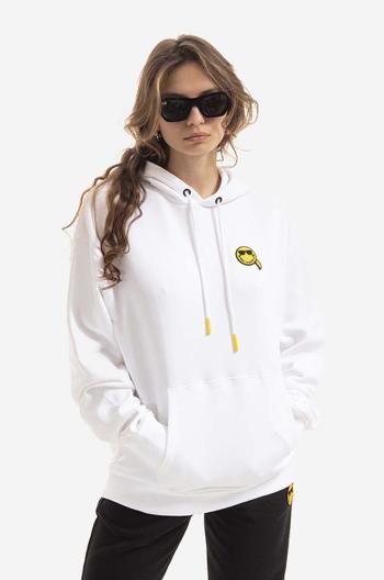 Mikina Karl Lagerfeld Unisex Smiley Hoodie dámska, čierna farba, s kapucňou, s nášivkou