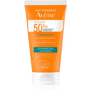 Avène Cleanance Solaire slnečná ochrana pleti so sklonom k akné SPF 50+ 50 ml