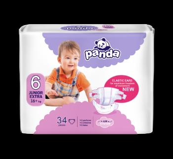 PANDA Junior Extra Detské plienky 16+kg 34 ks