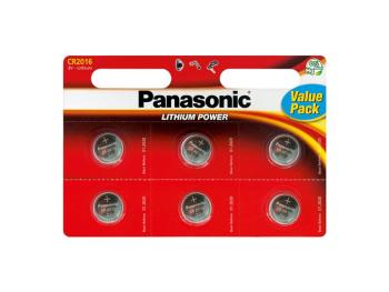PANASONIC CR-2016EL/6BP 6ks 2B360582