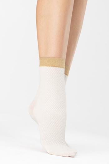 Béžovo-smotanové ponožky Biscuitt 60DEN