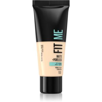 Maybelline Fit Me! Matte+Poreless zmatňujúci make-up pre normálnu až mastnú pleť odtieň 100 Warm Ivory 30 ml