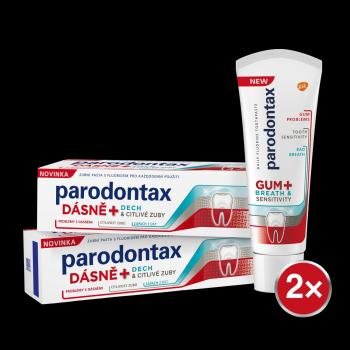 PARODONTAX Gum + Breath & Sensitivity Zubná pasta 2 x 75 ml