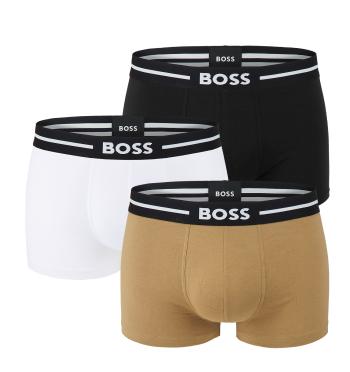 BOSS - boxerky 3PACK cotton stretch BOLD - limitovaná fashion edícia (HUGO BOSS)-XL (99-107 cm)