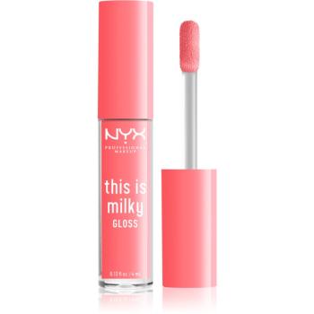 NYX Professional Makeup This is Milky Gloss hydratačný lesk na pery odtieň 05 - Moo-dy peach 4 ml